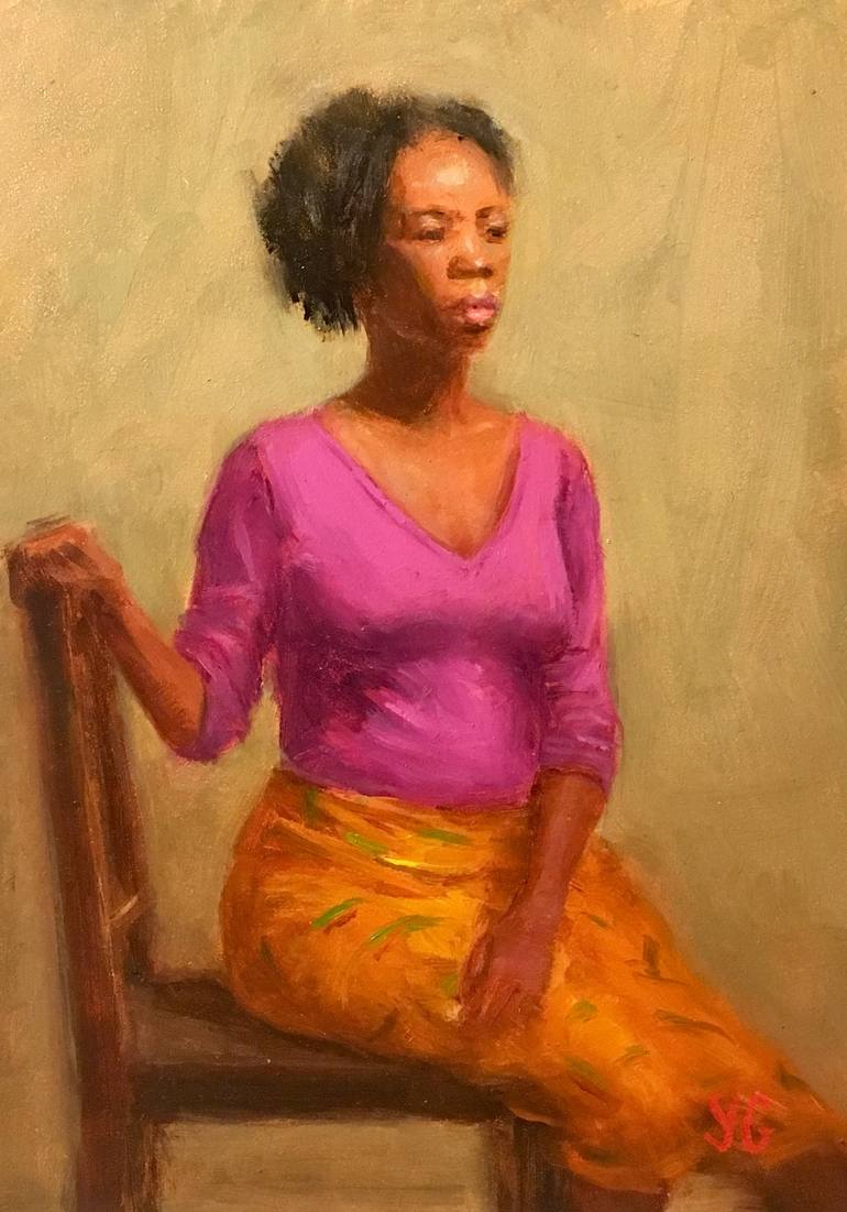 770x1101 Saatchi Art Connie. African American Woman. Oil Painting Painting - African American Woman Painting