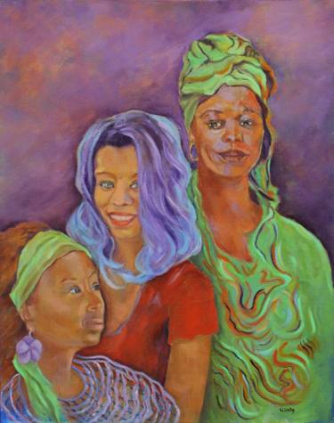 375x475 African American Women Paintings For Sale Saatchi Art - African American Woman Painting