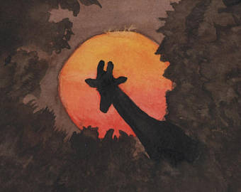 340x270 African Animal Print Etsy - African Animal Painting