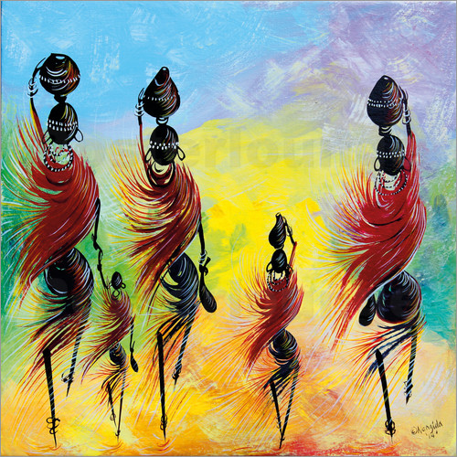 500x500 African Art Prints Amp Posters From Free Delivery Posterlounge - African Art Painting