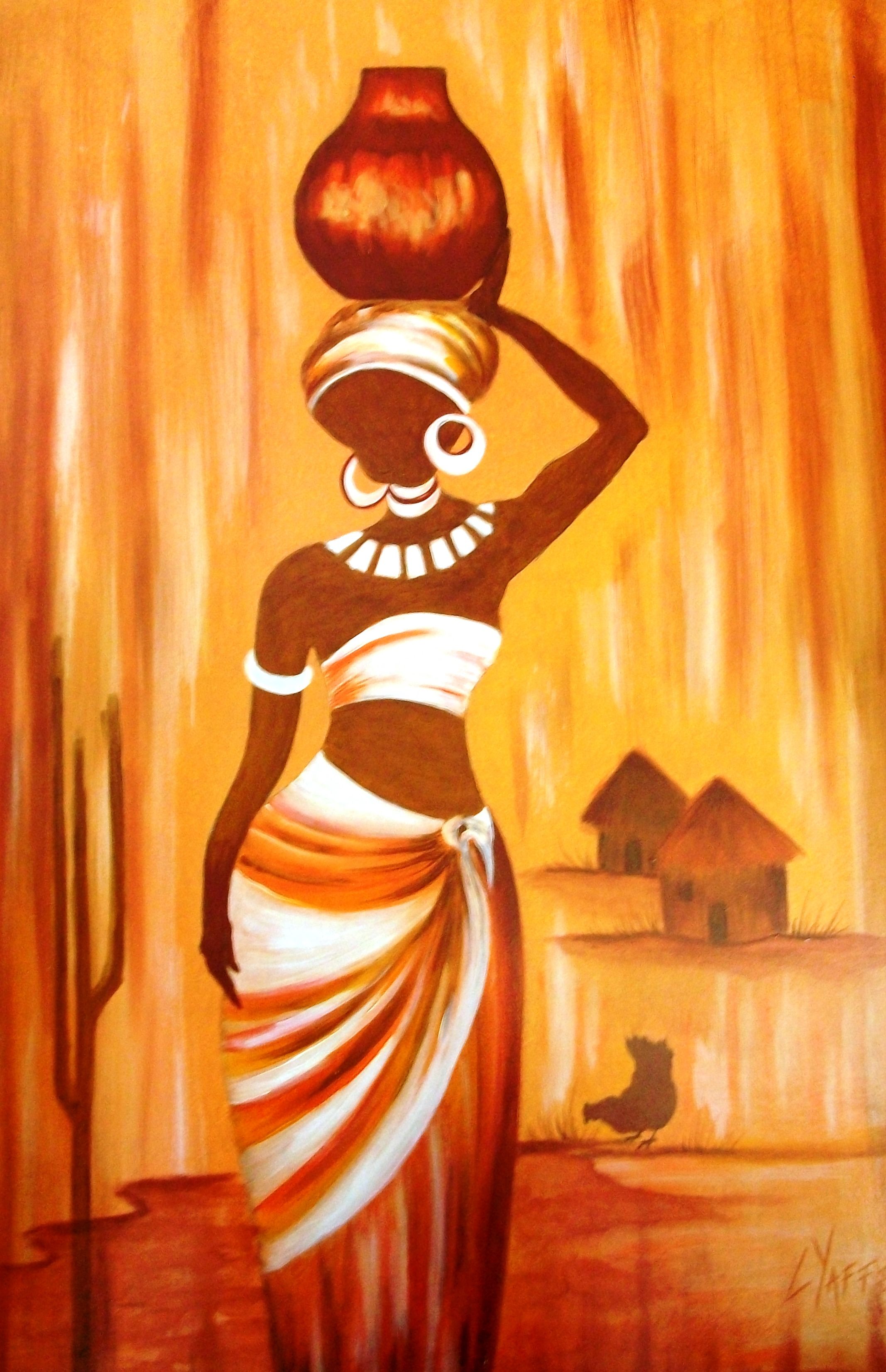 2134x3303 African Woman Original Oil Painting Available Directly From Artist - African Art Painting