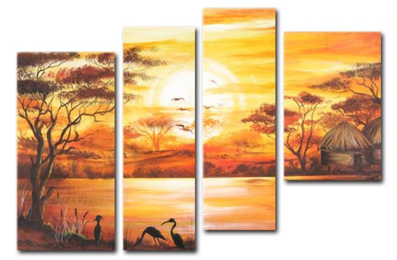 570x374 African Art Paintings On Sale Amp African Wall Art - African Art Painting