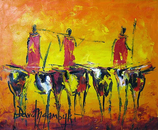 530x435 African Art Online - African Culture Painting