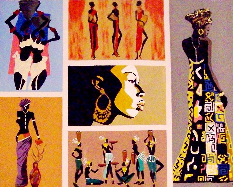 900x724 African Culture Painting By Lynette Swart - African Culture Painting