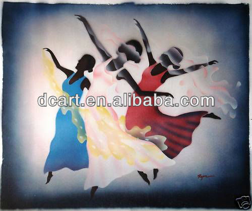 500x419 African Dance Abstract Oil Painting - African Dance Painting