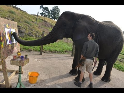 480x360 The Painting African Elephant - African Elephant Painting