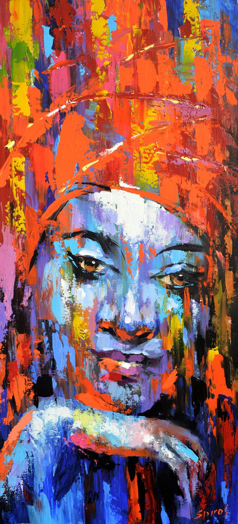 770x1694 Saatchi Art African Girl 2 - African Girl Painting