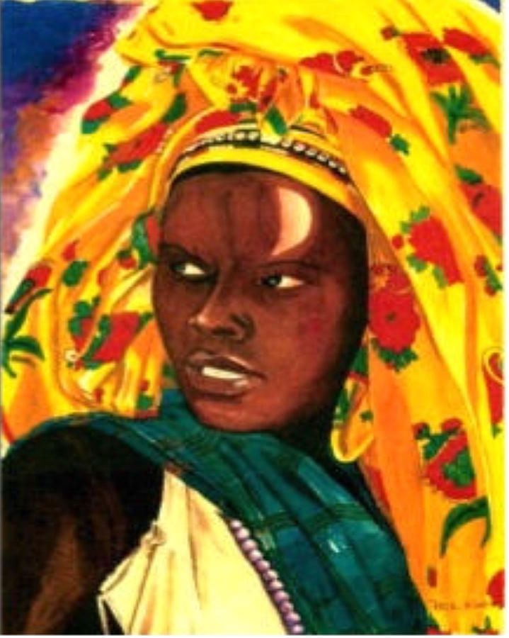 719x900 African Queen Painting By Phil King - African King And Queen Painting