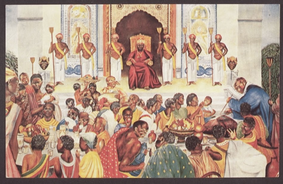 950x618 Ancient African History. Kanaissa Ai King Of Ghana In The 7th - African King Painting