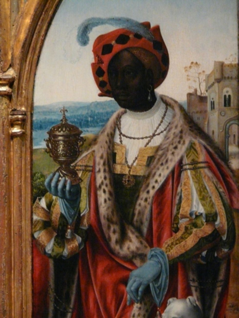 980x1305 A Flemish Painting Of The Wise African King In The European - African King Painting