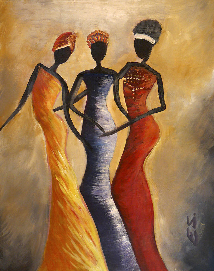 African Lady Painting at PaintingValley.com | Explore collection of ...