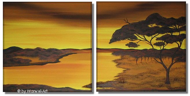 657x332 African Landscape Paintings - African Landscape Painting