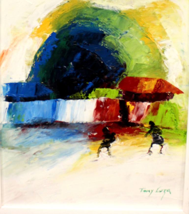 770x873 Saatchi Art African Landscape Painting By Tony Luzayisu - African Landscape Painting