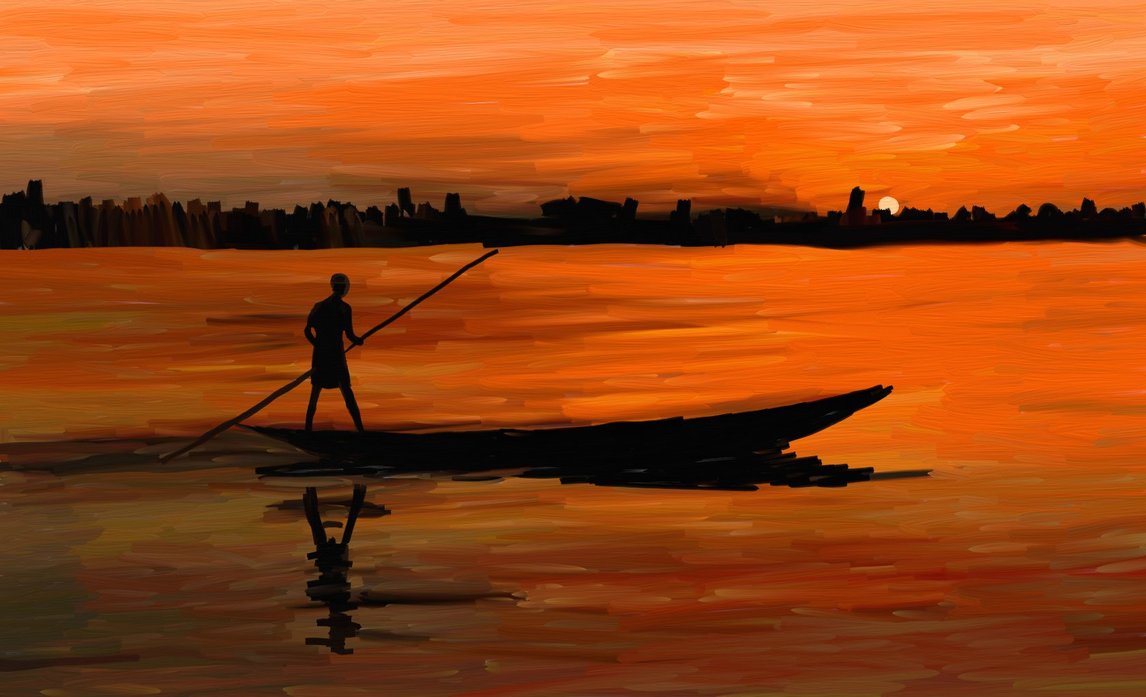 1146x697 Africa Landscape Artrage Ii By Lalla1972 - African Landscape Painting