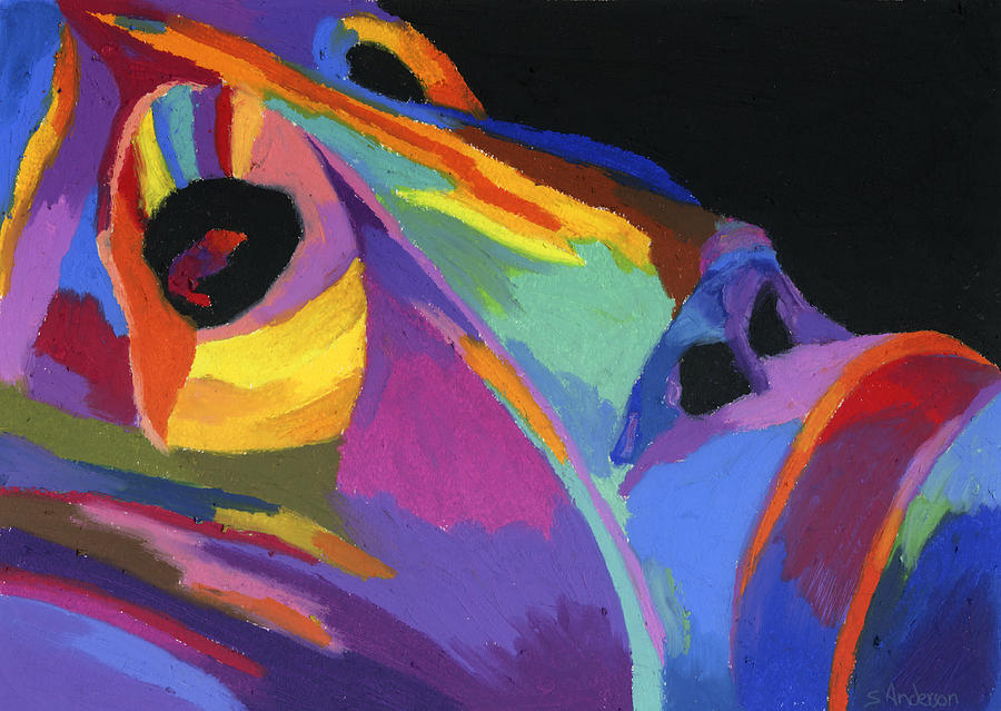 900x639 African Tribal Mask Painting By Stephen Anderson - African Mask Painting