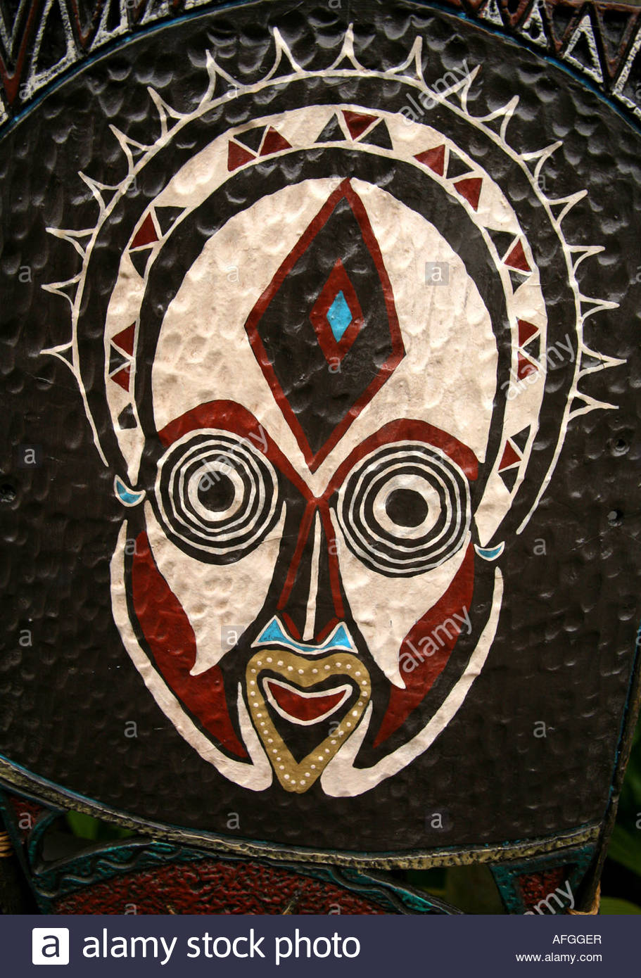 911x1390 African Mask Painting On A Rustic Surface Stock Photo 13941934 - African Mask Painting