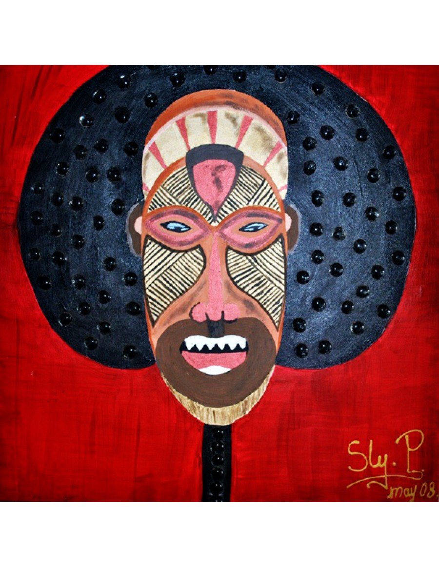 900x1163 South African Mask - African Mask Painting