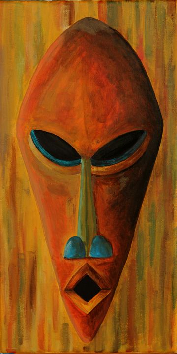 360x720 The Mask - African Mask Painting