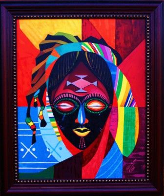 336x402 African Mask Paintings African Mask.jpg Art Education - African Mask Painting