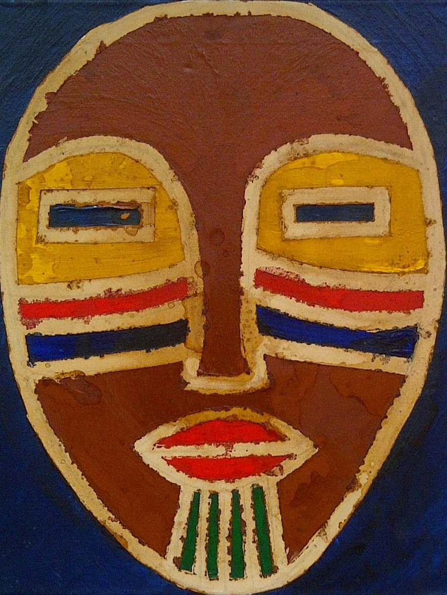 889x1182 African Mask By Mariamyoussef9 - African Mask Painting