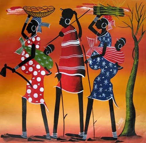 500x490 African Painting And Madhubani Painting Manufacturer Omi Art - African Painting