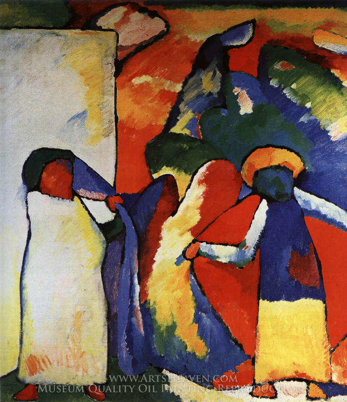 708x820 Reproduction Painting Wassily Kandinsky Improvization 6 (African - African Painting Images