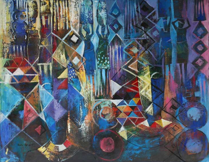 730x567 African Fine Art Painting - African Painting Images