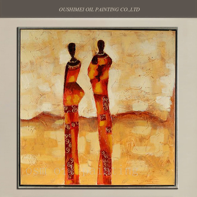 640x640 Calligraphy And Painting Abstract Handmade African Woman Figure - African Painting Styles