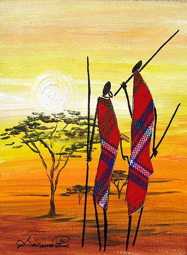 380x516 Sarah O. Shiundu, Late Female Artist Of Kenya Barbra Loves Art - African Painting Styles