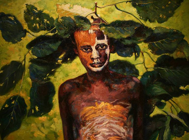 770x571 Saatchi Art African People Vii Painting By Paco Moreno - African People Painting