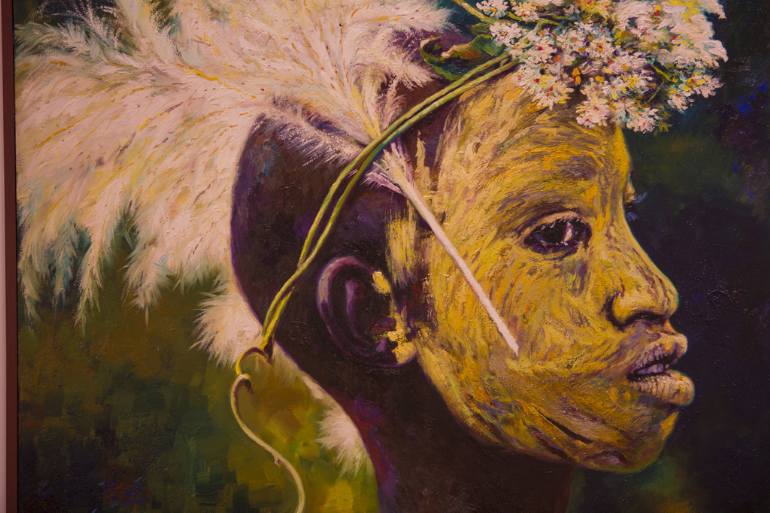 770x513 Saatchi Art African People Xii Painting By Paco Moreno - African People Painting