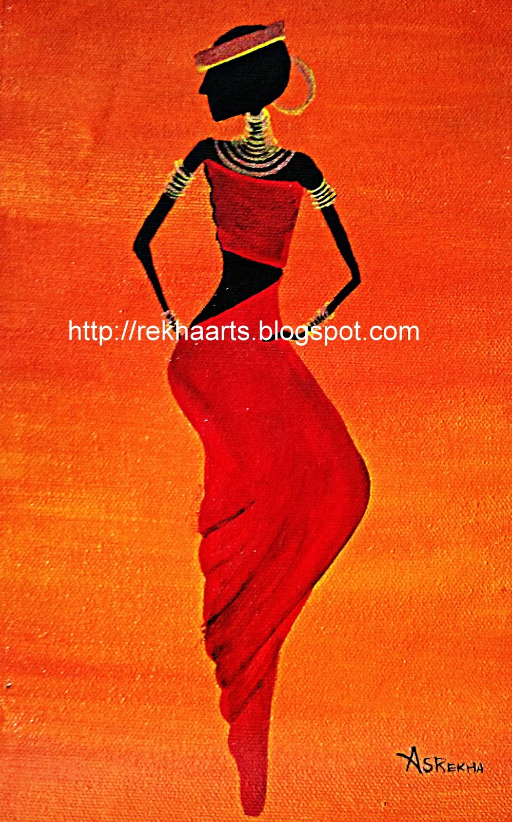 998x1600 Varnaalaya Tribal African Paintings People 1 - African People Painting