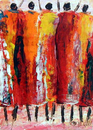 324x450 African People Painting Images Maasai - African People Painting