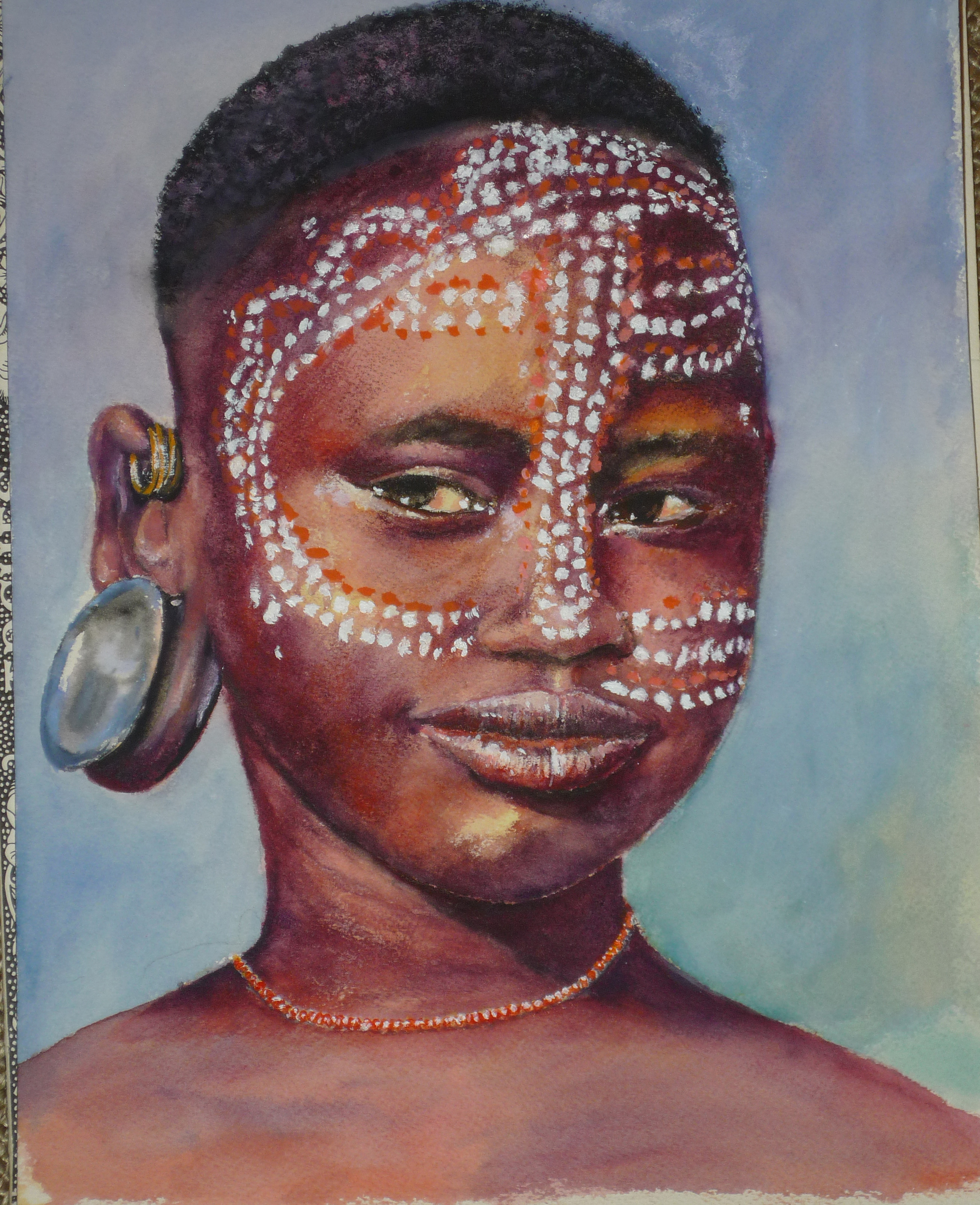 2616x3216 African Painting By Margrit Rose People 7 The Chronicles - African People Painting