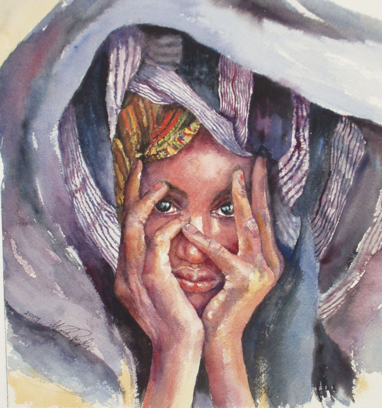 749x800 African Painting By Margrit Rose People The Chronicles - African People Painting