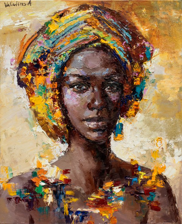 African Portrait Painting at PaintingValley.com | Explore collection of ...