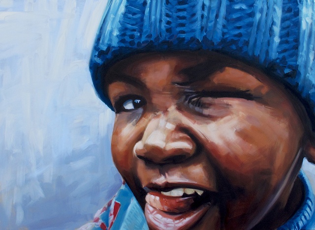 640x468 Luke Vehorn - African Portrait Painting