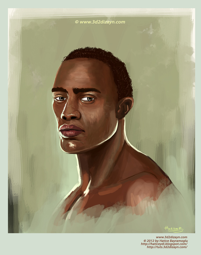 700x886 African Character Portrait Painting By Eydii - African Portrait Painting