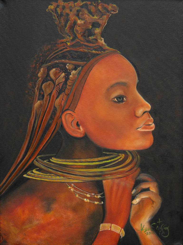 770x1029 Saatchi Art African Queen Painting By Ken Caffey - African Queen Painting