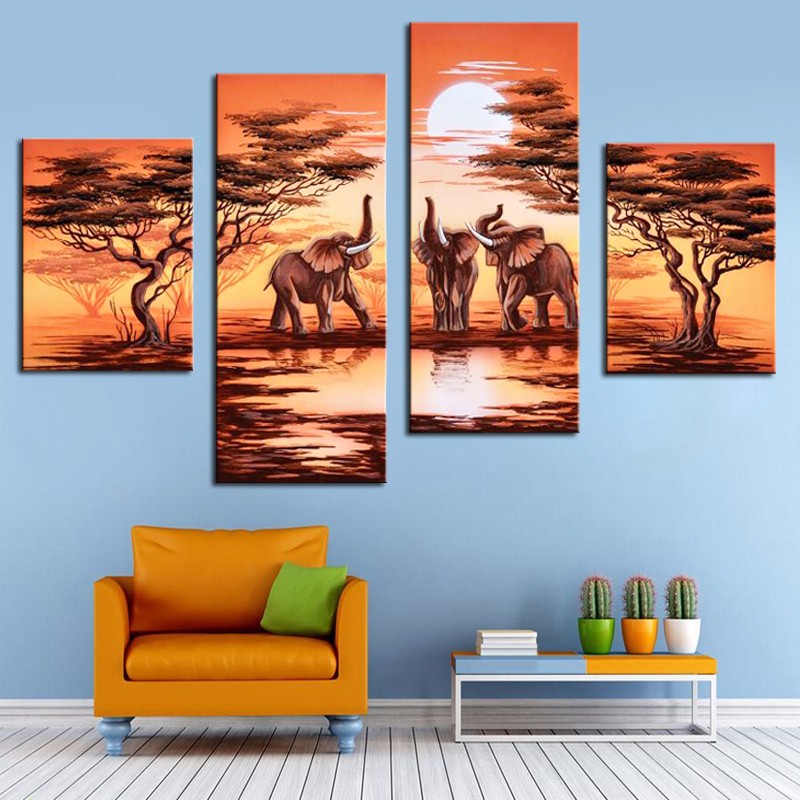 African Safari Painting at PaintingValley.com | Explore collection of ...