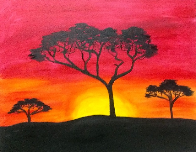 African Safari Painting at PaintingValley.com | Explore collection of ...