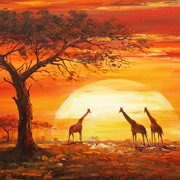 600x600 Africa Africa Project - African Safari Painting