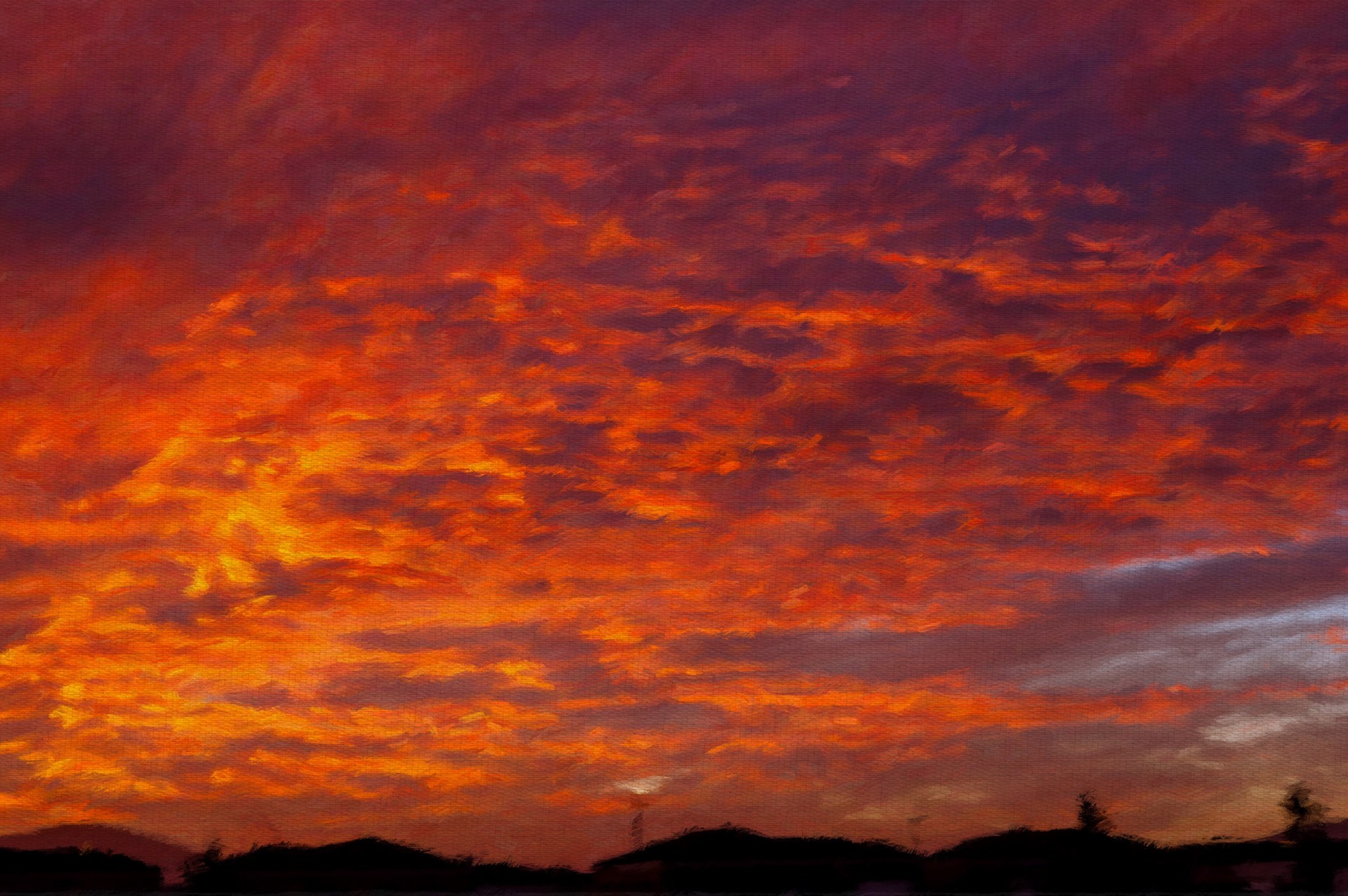 1920x1276 Artstation - African Sunrise Painting