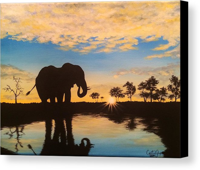 African Sunrise Painting At Explore Collection Of