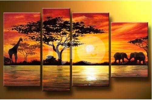 501x330 African Sunset Painting For Sale In Central Business District - African Sunset Painting