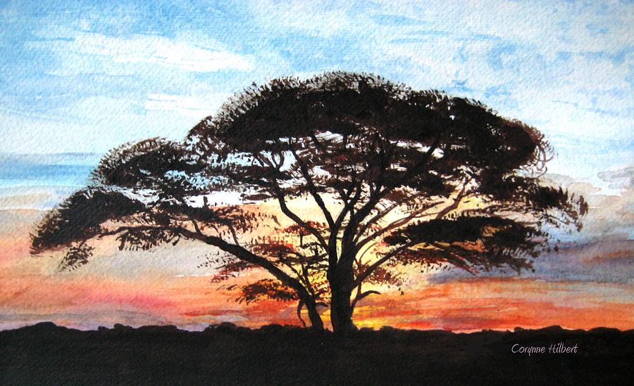 900x549 Tree Of Life Painting By Corynne Hilbert - African Tree Painting