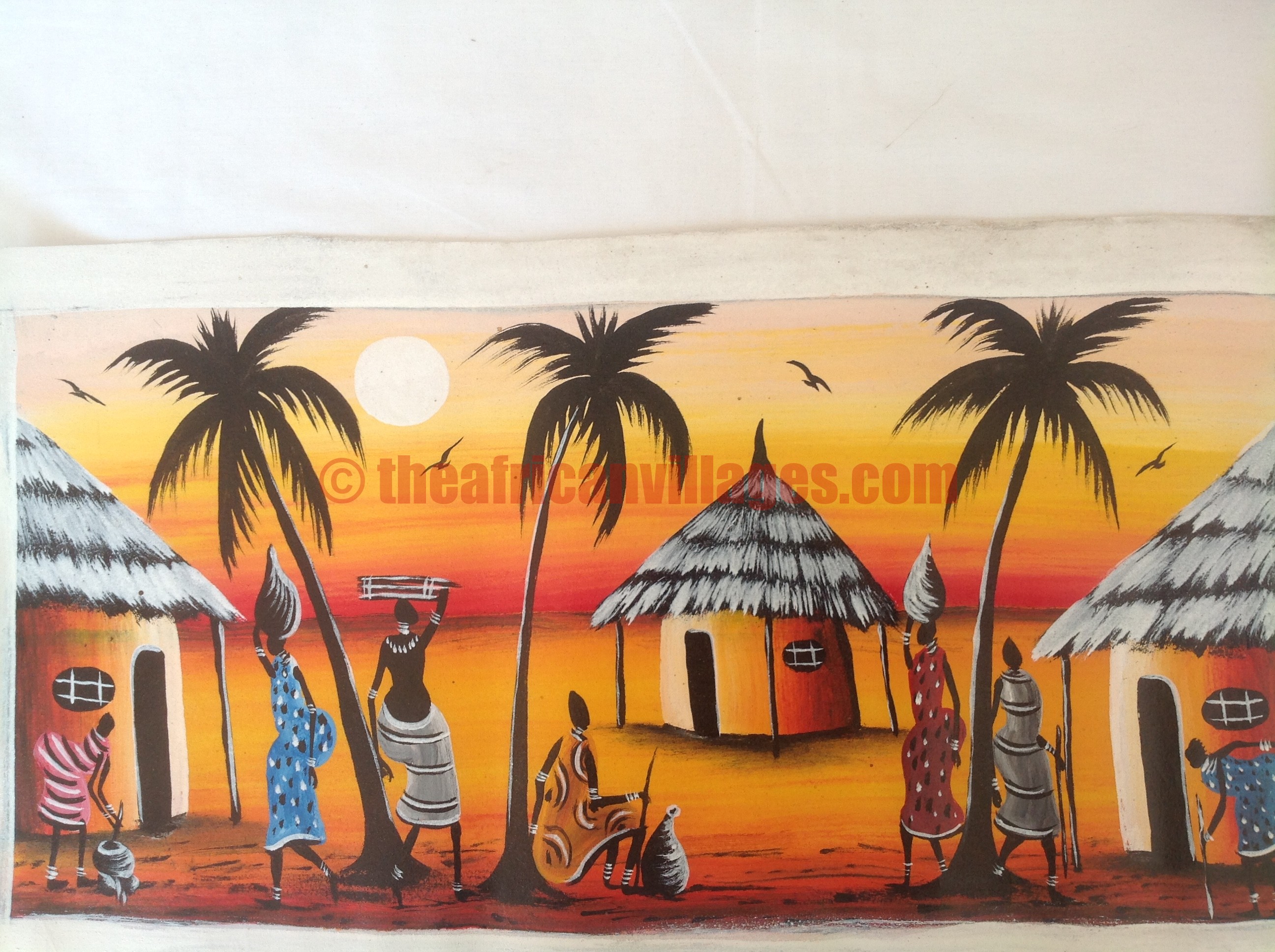 2592x1936 African Village Batik Theafricanvillages - African Village Painting