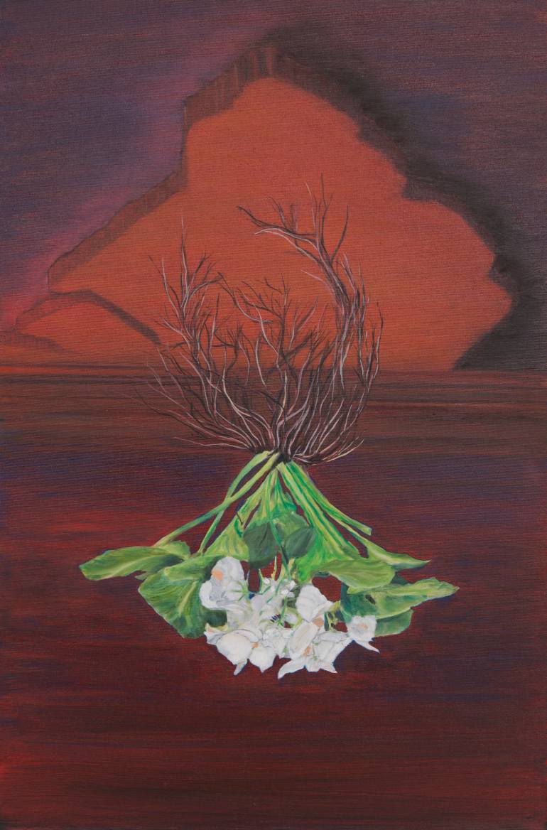 770x1168 Saatchi Art African Violet Painting By Bruno Krauchthaler - African Violet Painting