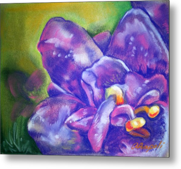 600x561 African Violet Painting By Ann Marie Napoli - African Violet Painting