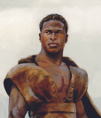 432x504 Pin By Lavina Crockett On Book Of Mormon Portraits - African Warrior Painting